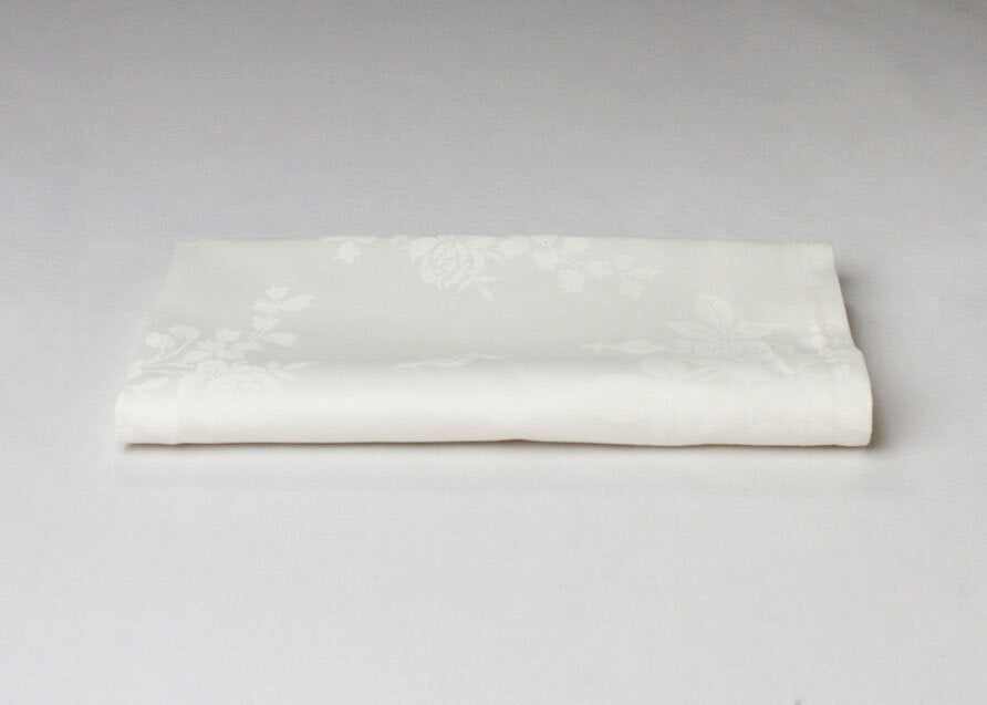 Damask Tablecloth - White