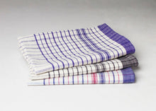 Load image into Gallery viewer, 95gm Tea Towel - Blue/Red/White Check