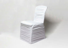 Load image into Gallery viewer, Ruffle Chair Cover - White
