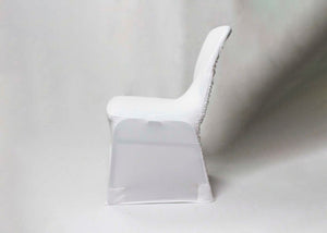 Ruffle Chair Cover - White