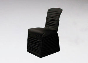 Ruffle Chair Cover - Black
