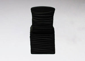 Ruffle Chair Cover - Black