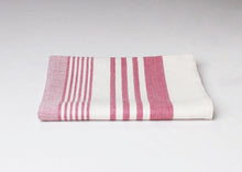 Load image into Gallery viewer, 95gm Tea Towel - Burgundy Stripe
